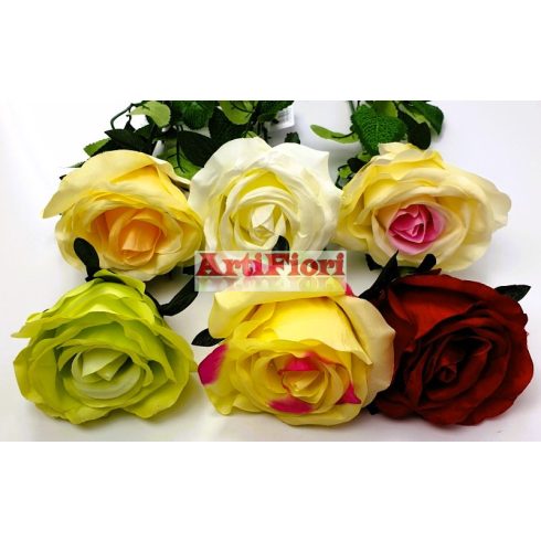 20560 - Szálas nyílott rózsa 61cm