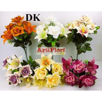 23550 - 7 ágú rózsa/liliom csokor