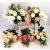 24068 - 12 ágú rózsabimbó hortenzia csokor 53cm