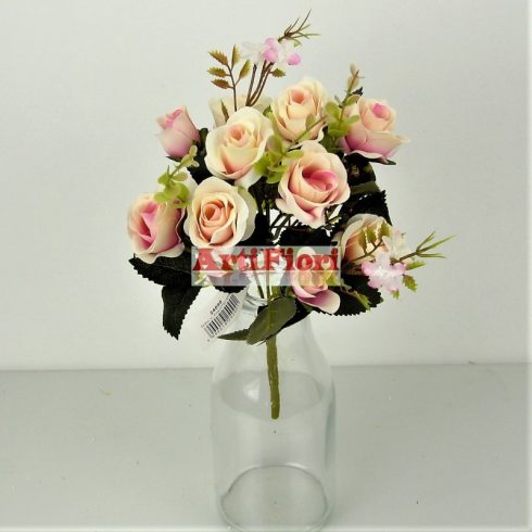 24090 - 5 ágú rózsa rózsabimbó csokor 30 cm