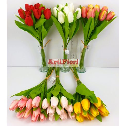 24139 - Tulipán kötegelt 7 szálas csokor 41cm