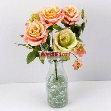24205 - 5 ágú rózsa hortenzia csokor 32cm