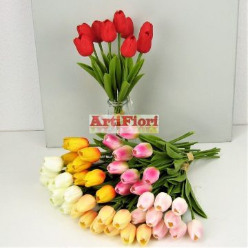 24327 - Tulipán kötegelt csokor 9v. polifoam 32cm