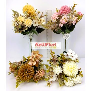 24407 - 5 ágú krizantém hortenzia csokor 30 cm