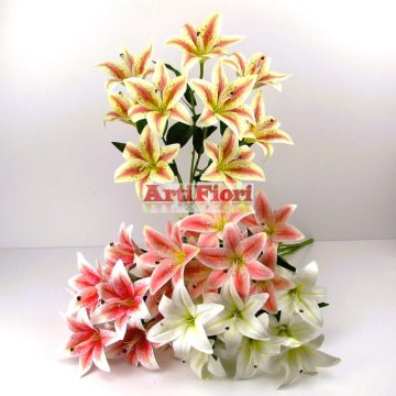 24438 - Liliom nagy csokor gumi 9v. 55 cm