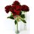24588 - Bársony rózsa 7 ágú csokor 43cm