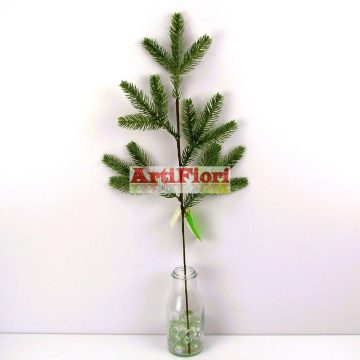 25896 - Fenyő 3D ág csillámos hamvas 66 cm
