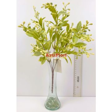 26813 - Bokor 5 ágú fehér bogyókkal 36 cm