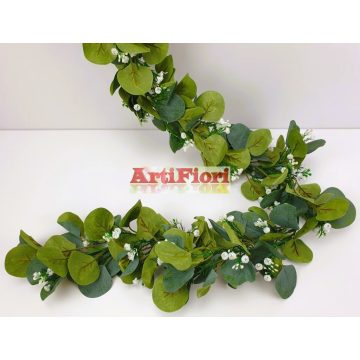 26829 - Fehér virágos girland 175 cm