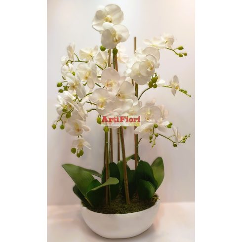 28016 - Orchidea gumiból kaspóban 86 cm