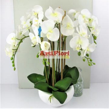 28078 - Orchidea gumiból kaspóban óriás 62 cm