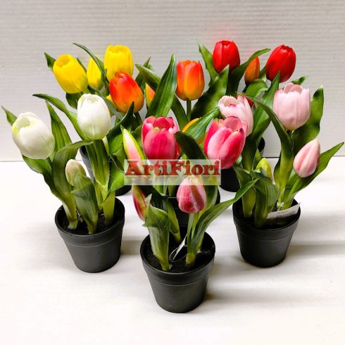 28081 - Gumi cserepes tulipán 24 cm