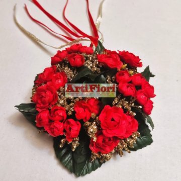 57319 - Rózsás gyertyagyűrű extra 10cm